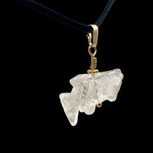 Load image into Gallery viewer, Quartz Koi Fish Pendant Necklace | Semi Precious Stone Jewelry | 14k Pendant