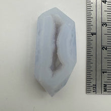 Load image into Gallery viewer, Chalcedony Druzy 32ct Designer Cut Pendant Bead| 34x16x7 | Blue|1 Pendant Bead |