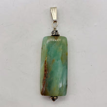 Load image into Gallery viewer, Peruvian Opal Sterling Silver Rectangle Cut Pendant | 2" Long | Green Pink |