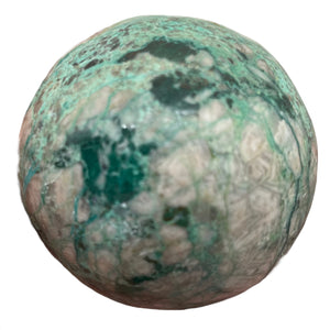 Azurite Display Sphere | 1 7/8" | Green White | 171g | 1 Collector's Item |