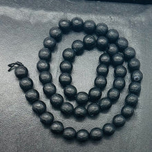 Load image into Gallery viewer, Black Stone - Africa Round Bead Strand | 8mm | Black Matte | 50 Beads |