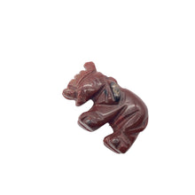 Load image into Gallery viewer, Wild Hand Carved Brecciated Jasper Elephant Figurine | 20x15x7mm | Dark Red