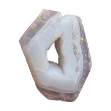Load image into Gallery viewer, Chalcedony Druzy 35ct Designer Cut Pendant Bead| 29x22x7mm| Blue|1 Pendant Bead|