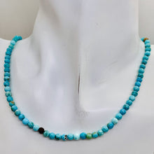 Load image into Gallery viewer, Turquoise Faceted Beads 16 Inch Strand | Round | 4mm | Blue | 100 Beads |