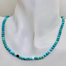 Load image into Gallery viewer, Turquoise Faceted Beads 16 Inch Strand | Round | 4mm | Blue | 100 Beads |
