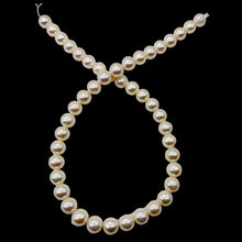 Load image into Gallery viewer, Bridal Perfect Pearl Strand Perfect Round Pearls | 10 - 9mm | White | 45 Pearls|