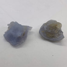 Load image into Gallery viewer, Blue Chalcedony 20g Druzy Nugget Beads| 30x24x16 to 27x25x17mm | Blue | 2 Beads|