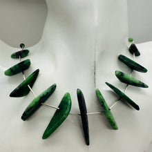 Load image into Gallery viewer, Designer Ruby Zoisite Drop & 925 Sterling Silver 18-21 inch Necklace 6337