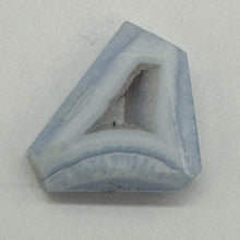 Load image into Gallery viewer, Chalcedony Druzy 29ct Designer Cut Pendant Bead| 27x21x7mm| Blue|1 Pendant Bead|