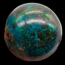 Load image into Gallery viewer, Chrysocolla Display Sphere | 2" | Green Blue Tan | 232g | 1 Collector's Item |