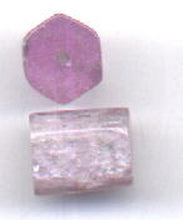 Load image into Gallery viewer, Kunzite Premium Hexagon Tube Beads | Pink | 8x12mm | 2 Beads |