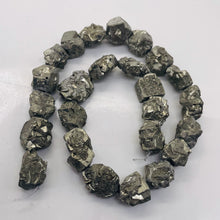 Load image into Gallery viewer, Pyrite Crystals Nugget Strand | 22x16x9 to 15x12x12mm | Silver Gold | 25 Beads|