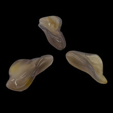 Load image into Gallery viewer, Chalcedony Calla Lily Flower Beads | 22x11x2.5mm | Green Purple | 3 Beads |
