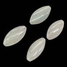Load image into Gallery viewer, Burmese Jade Oval Marquise Cut Beads| 19x11x7 to 23x12x7mm| Pale Green| 4 Beads|