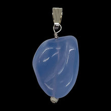 Load image into Gallery viewer, Blue Chalcedony Sterling Silver Designer Pendant | 1 1/2" Long| Blue| 1 Pendant|