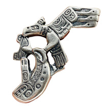 Load image into Gallery viewer, Native American Eagle Salmon Sterling Silver Talisman | 1 1/2" Long | 1 Charm |