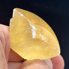 Load image into Gallery viewer, Optical Calcite Iceland Spar 37g 1/4 Sphere | 31x22mm | Clear, Orange, Included|