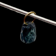 Load image into Gallery viewer, Diamond 14K .33ct Briolette Pendant| 4x3x2mm | Blue | 1 Pendant Bead