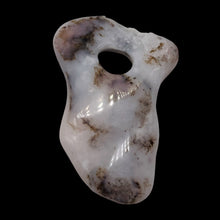 Load image into Gallery viewer, Peruvian Opal 13g Abstract Cut | 52x37x3mm | White. Gray, Pink | 1 Pendant Bead|