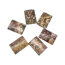 Load image into Gallery viewer, Exotic Tiger Jasper 35x25x5mm Rectangular Pendant Bead 8" Strand | 6 Beads |