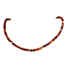 Load image into Gallery viewer, Fiery! Carnelian Agate 4mm Round Beads Strand 110490