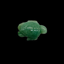 Load image into Gallery viewer, Majestic One Carved Aventurine Sea Turtle Animal Beads | 21.5x19x7.5mm | Green