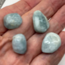 Load image into Gallery viewer, Aquamarine Smooth Nugget Bead Parcel | 22x17x13 - 19x14x14mm | Blue | 4 Beads |