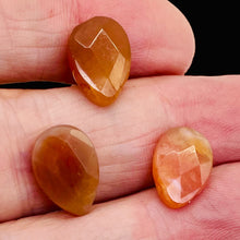 Load image into Gallery viewer, 3 Sweet 15x10x5mm Mandarin Botswana Agate Briolette Beads 007254