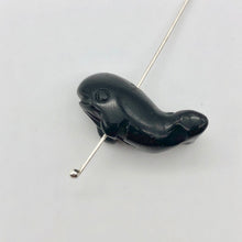 Load image into Gallery viewer, Carved Sea Animals Obsidian Whale Beads