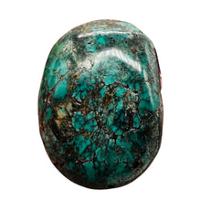 Load image into Gallery viewer, Turquoise Natural Focal 39g Nugget Bead | 42x31x20mnm | Blue, Black | 1 Bead |
