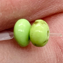 Load image into Gallery viewer, Gaspeite Hi Grade 5mm Rondelle Beads | 5mm | Green Brown | 2 Beads |