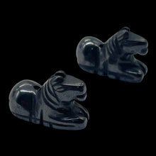Load image into Gallery viewer, Trusty 2 Carved Hematite Horse Pony Beads