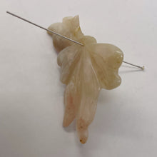 Load image into Gallery viewer, Pink Peruvian Opal Carved 24cts Flower Pendant Bead | 31x42x4mm | Pink |