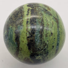 Load image into Gallery viewer, Serpentine Sphere Display Item | 131g | 1 3/4" | Yellow Green Black | 1 Sphere|