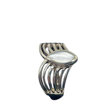 Load image into Gallery viewer, Mother of Pearl Sterling Silver Victory Wings Briolette Ring | 9.75 | Silver |