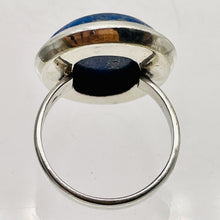 Load image into Gallery viewer, Gemstone Oval Lapis Lazuli Sterling Silver Ring | Size 8 | Blue Silver | 1 Ring|