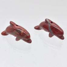 Load image into Gallery viewer, Brecciated Jasper Jumping Dolphin Animal Beads