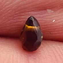 Load image into Gallery viewer, Merlot Zircon Gemstone .37 ct Briolette Bead | 5x3mm | Dark Orange| 1 Bead |