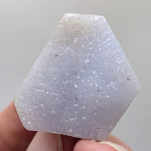 Load image into Gallery viewer, Chalcedony Druzy 68ct Designer Cut Pendant Bead| 32x24x11mm|Blue |1 Pendant Bead