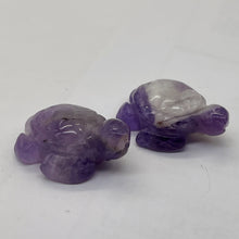 Load image into Gallery viewer, Majestic 2 Carved Amethyst Sea Turtle Animal Beads