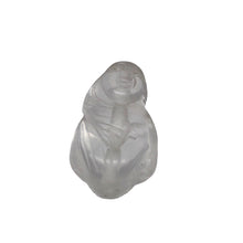Load image into Gallery viewer, Intricately Carved Quartz Female Laughing Buddha Beads | 25x14x11.5mm | Clear