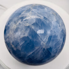 Load image into Gallery viewer, Celestite Sphere 1960g (69oz) | 113mm ( 4.4") | Blue White | 1 Display Specimen|