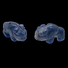 Load image into Gallery viewer, Abundance 2 Sodalite Hand Carved Bison / Buffalo Beads | 21x14x7.5mm | Blue