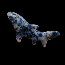 Load image into Gallery viewer, Shark Hand Carved Sodalite Figurine | 1 Figurine | | 1 3/4 x 1 1/2 | Blue, White