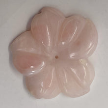 Load image into Gallery viewer, Pink Peruvian Opal Carved 22cts Flower Pendant Bead | 33x32x4mm | Pink | 1 Bead|