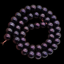 Load image into Gallery viewer, Fresh Water Pearls 16" Strand Round Pearls | 9mm | Deep Royal Purple | 1 Strand|