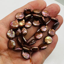 Load image into Gallery viewer, Sensational Rose Gold FW Coin Pearl Strand 108317