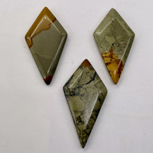 Load image into Gallery viewer, Owyhee Jasper Kite Briolette Pendant Beads | 43x23x4mm | Brown Gray | 3 Beads |