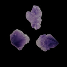 Load image into Gallery viewer, Amethyst Natural Crystals Parcel | 23x16x13 to 19x15x12mm | Purple | 3 Beads |