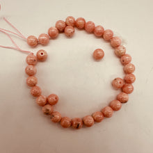 Load image into Gallery viewer, Sweet Pink Rhodochrosite 6mm Bead 8" Strand